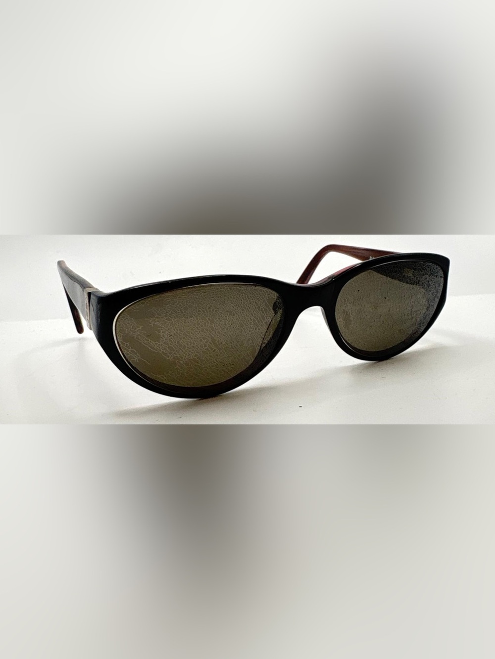 Veer Shannon Black Oval Sunglasses Frames Only